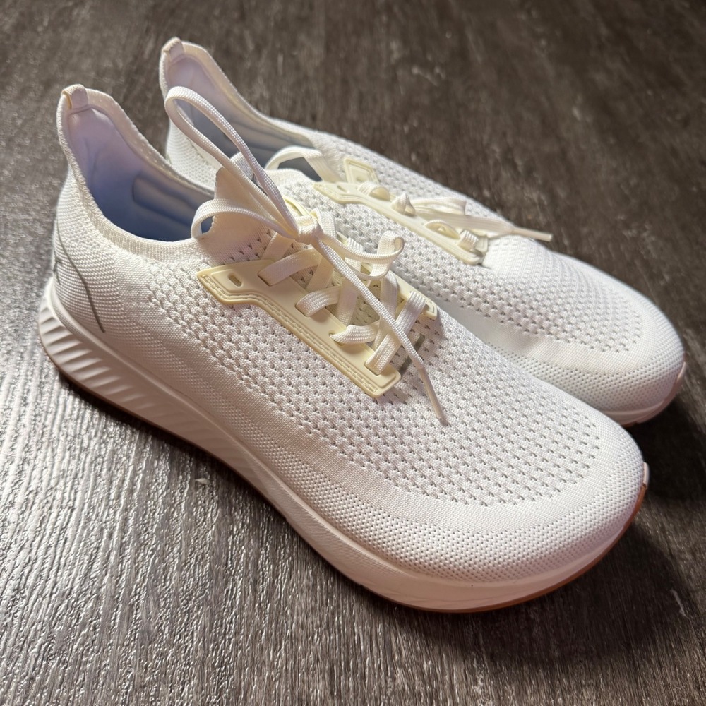 Flux Footwear Adapt Sneakers Womens 9 White Minimalist Zero Drop Wide Toe Box